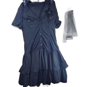 Era Spooky Role Play Police Dress with Belt Costume Size Large